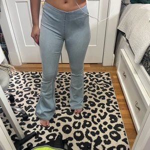 free people elastic waist flare